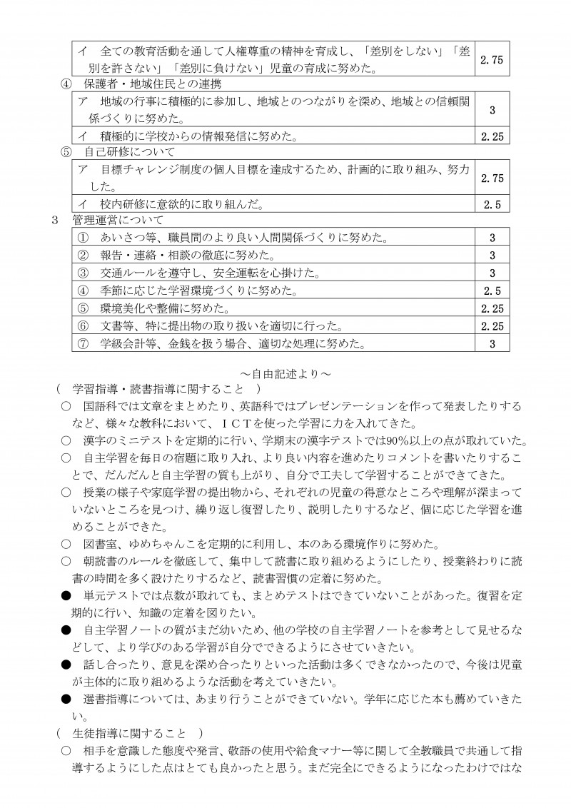 Microsoft Word - Ｒ６前期学校評価(HP用)-03